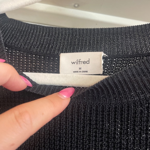 Wilfred black mesh sweater - Picture 2 of 2